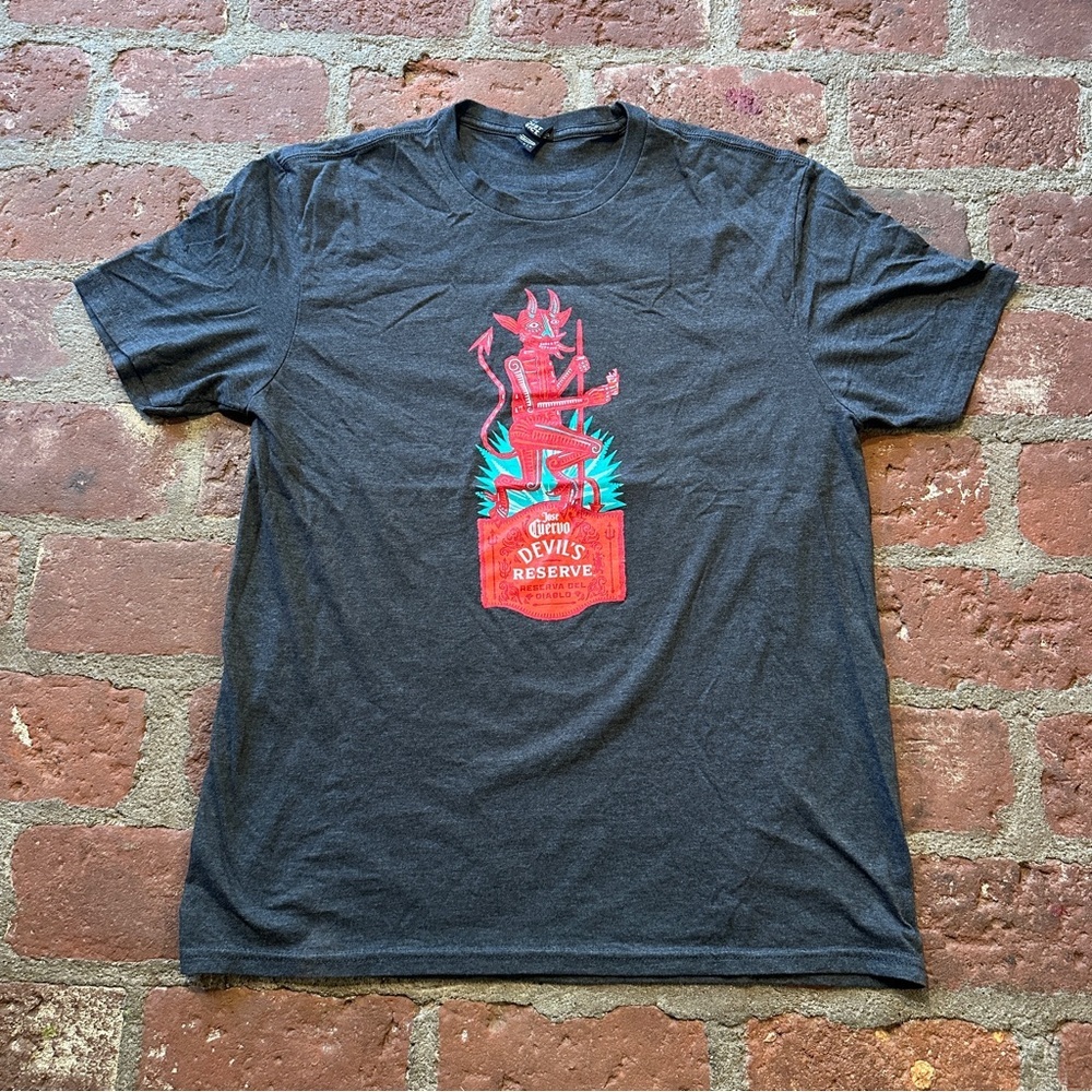 Jose Cuervo Black Devils Reserve Large Graphic  T-shirt Colorful By District